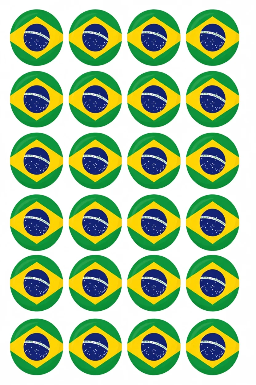 Bandeira do Brasil para Colorir e Imprimir