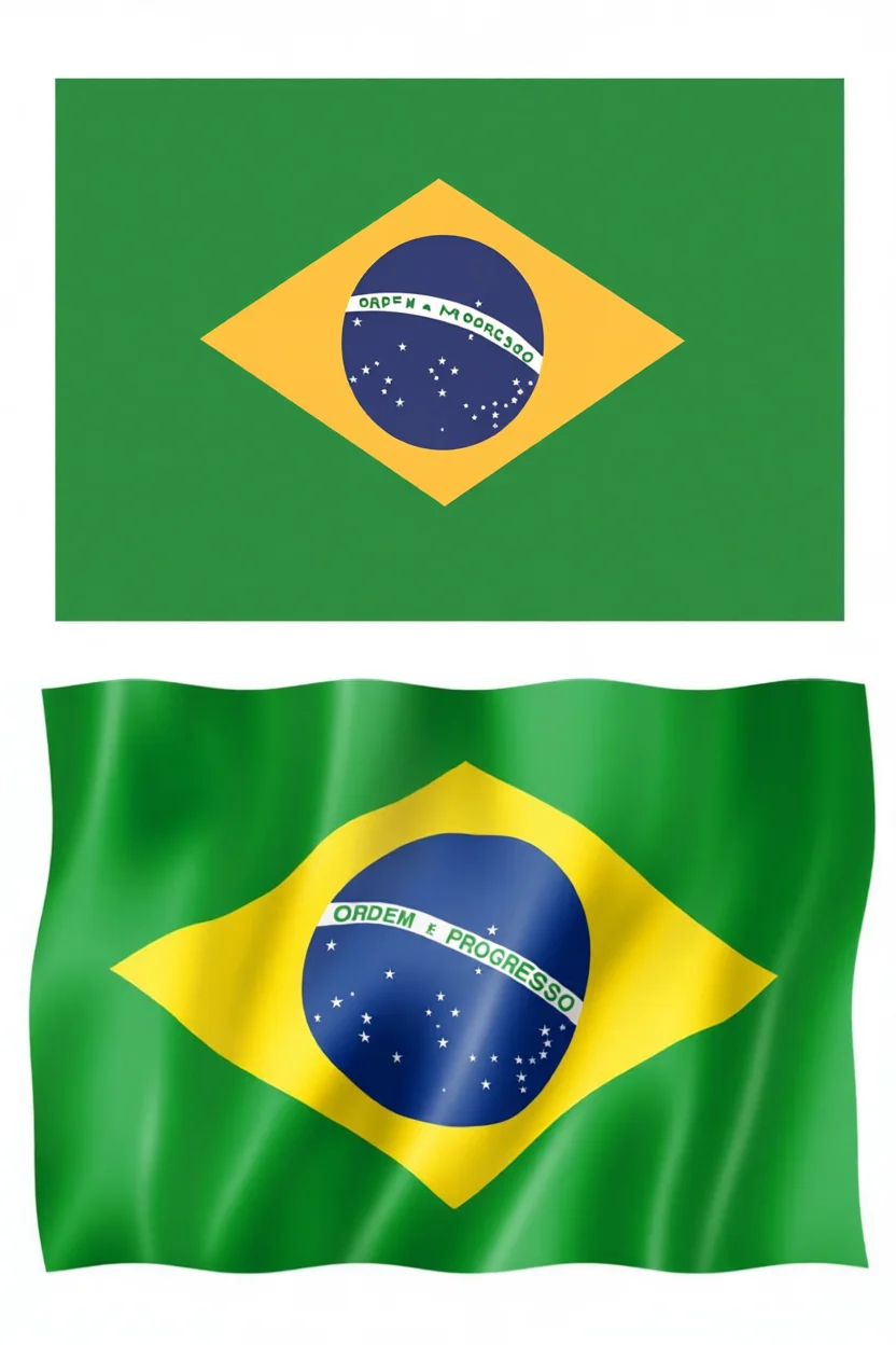 Bandeira do Brasil para Colorir e Imprimir