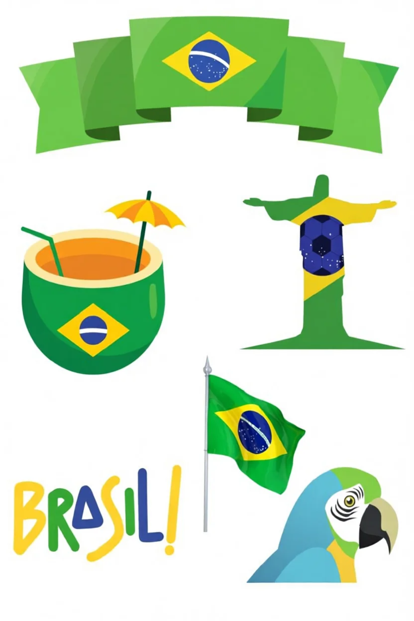Imagens da Bandeira do Brasil para Imprimir