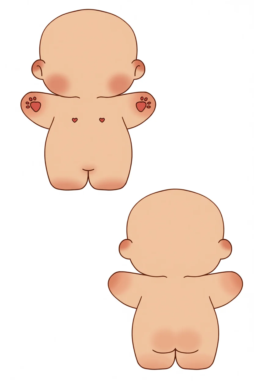 Boneco de Papel para Imprimir com Acessu00f3rios e Roupas