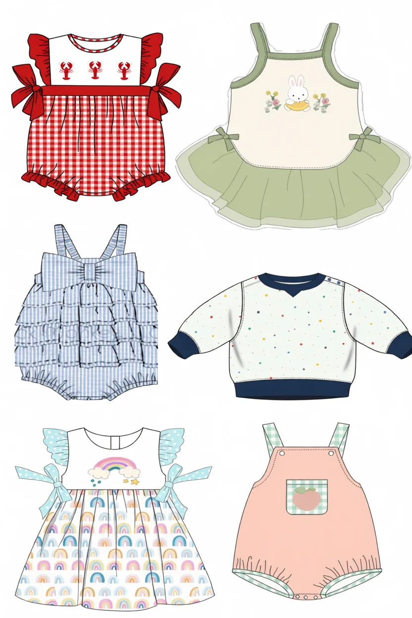 Roupas e Acessu00f3rios de Bebu00ea para Imprimir e Recortar