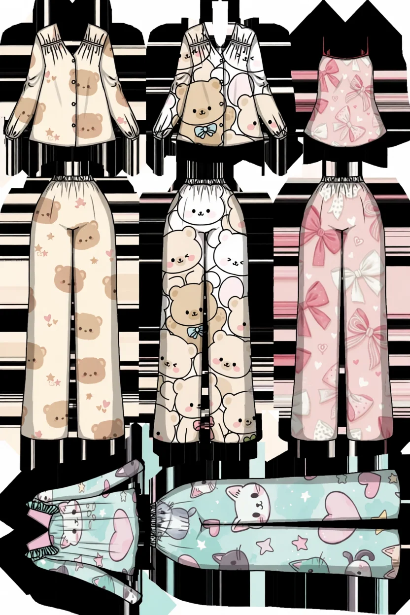 Boneca de Papel para Imprimir com Roupas Diversas e Acessu00f3rios