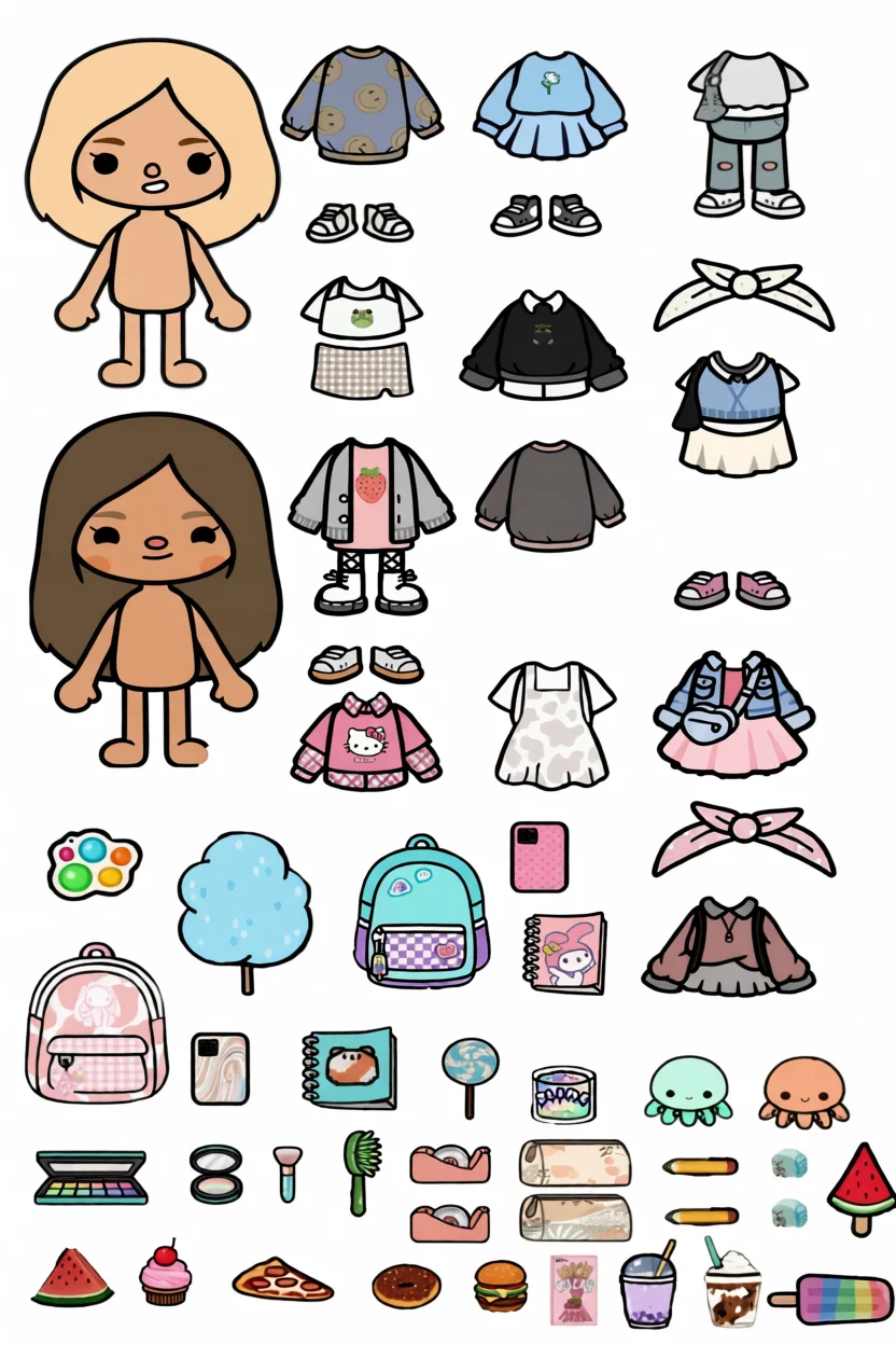 Bonecas Toca Life World Para Imprimir