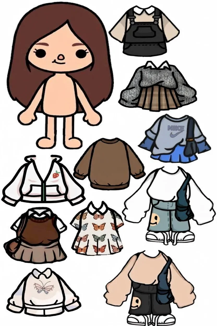 Boneca Toca Life World com Roupas para Imprimir