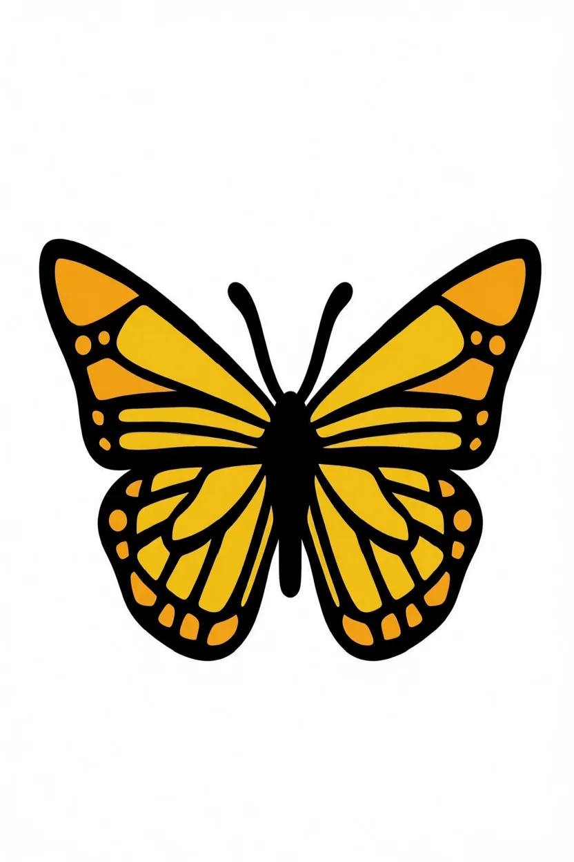 Borboleta para Imprimir em Moldes e EVA