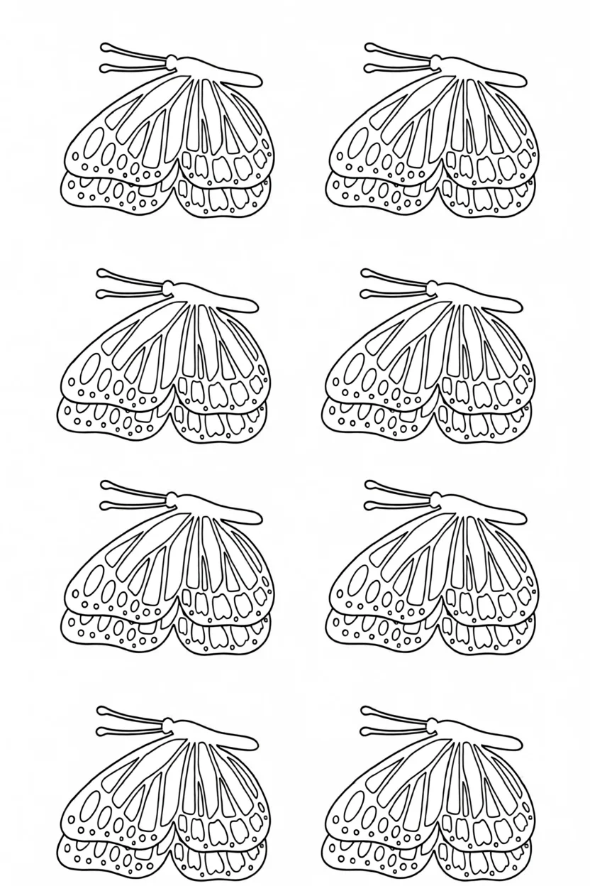 Moldes de Borboletas Para Imprimir e Colorir
