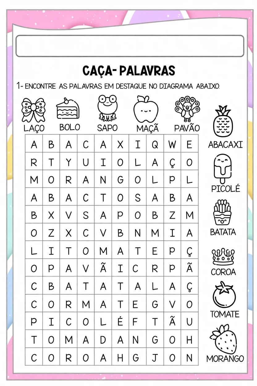Cau00e7a Palavras das Profissu00f5es Para Imprimir