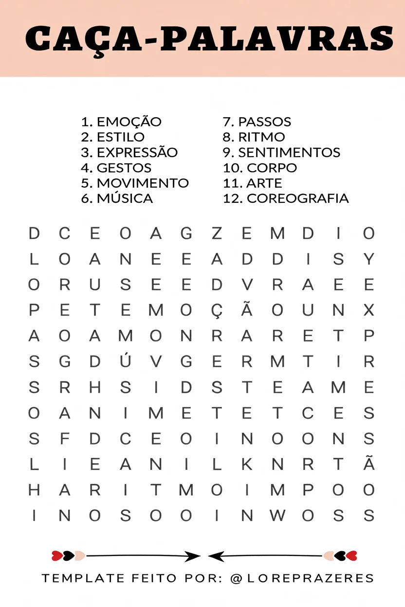 Cau00e7a Palavras Para Imprimir: A Danu00e7a