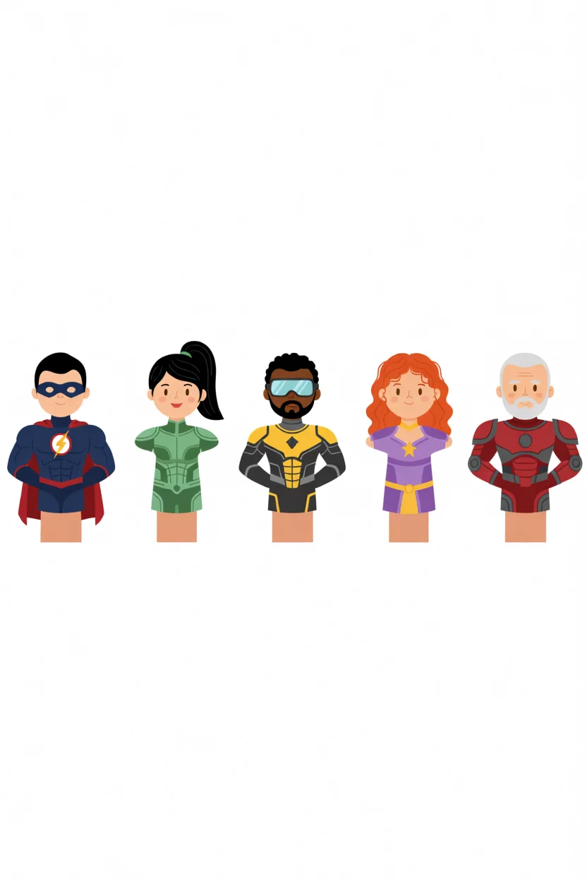 Dedoches de Super-Heru00f3is Para Imprimir