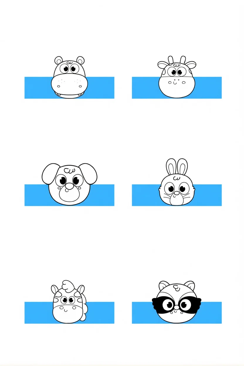 Dedoches Para Imprimir com Animais Fofos