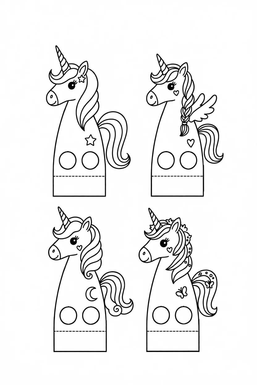 Unicu00f3rnios em Pu00e1ginas para Colorir para Imprimir