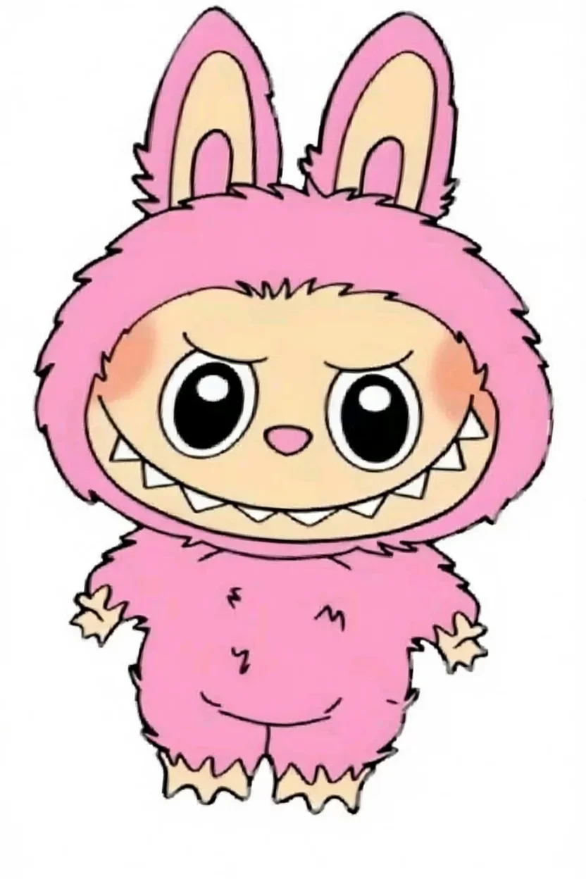 Desenho de Coelho Fofinho para Imprimir e Colorir
