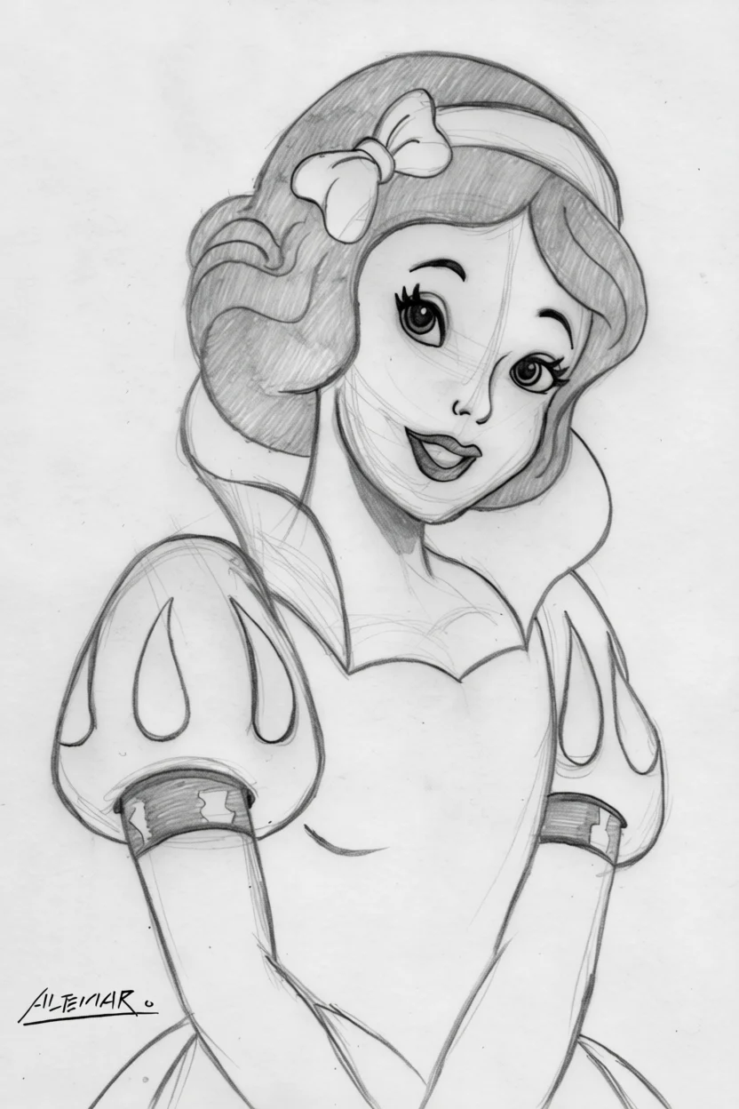 Desenho de Princesa para Colorir e Imprimir