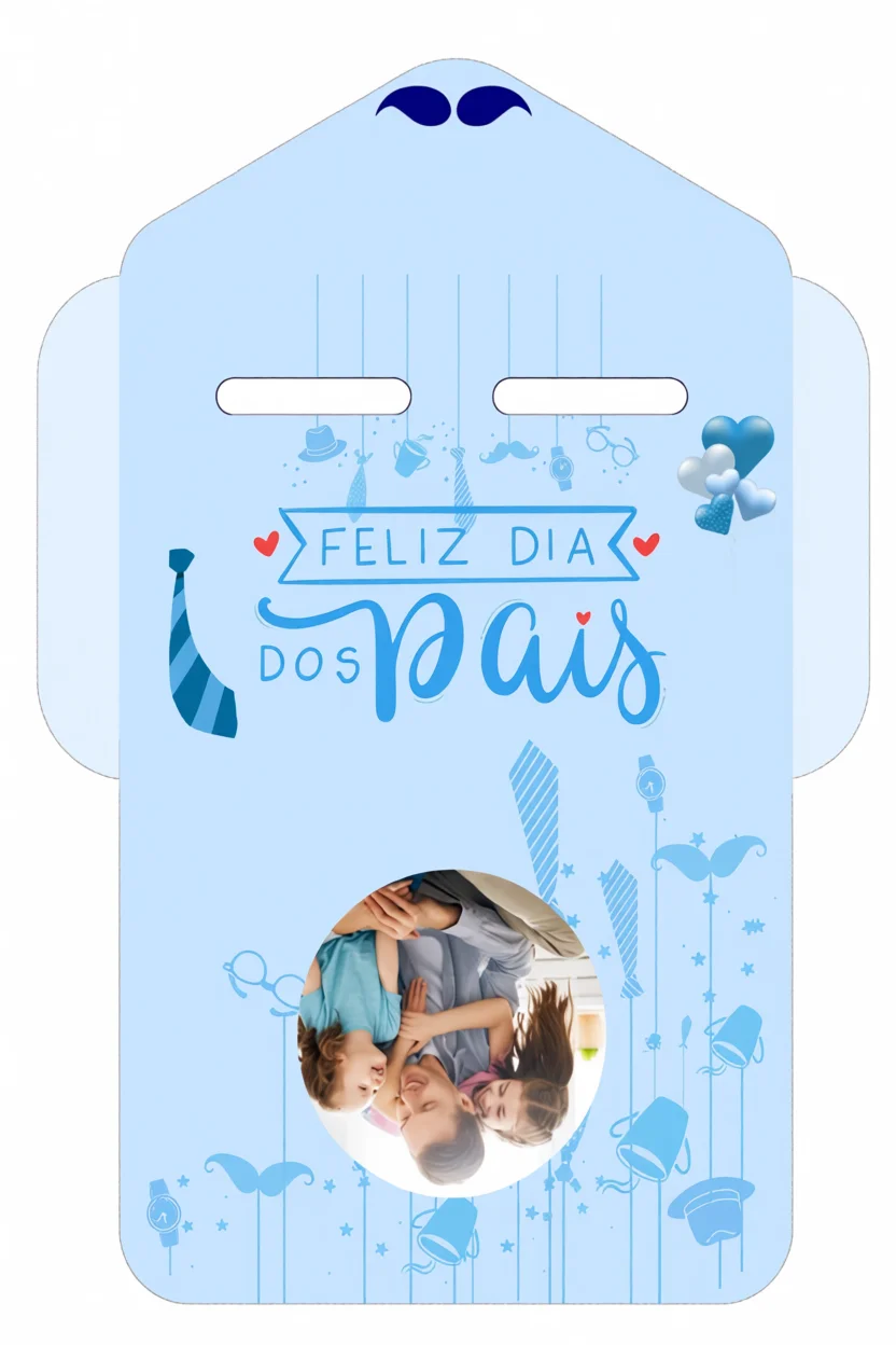Envelope para Imprimir com Tema de Dia dos Pais