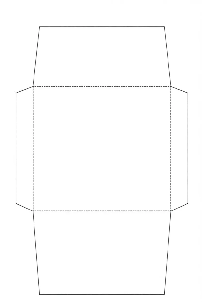 Molde de Envelope Personalizado para Imprimir