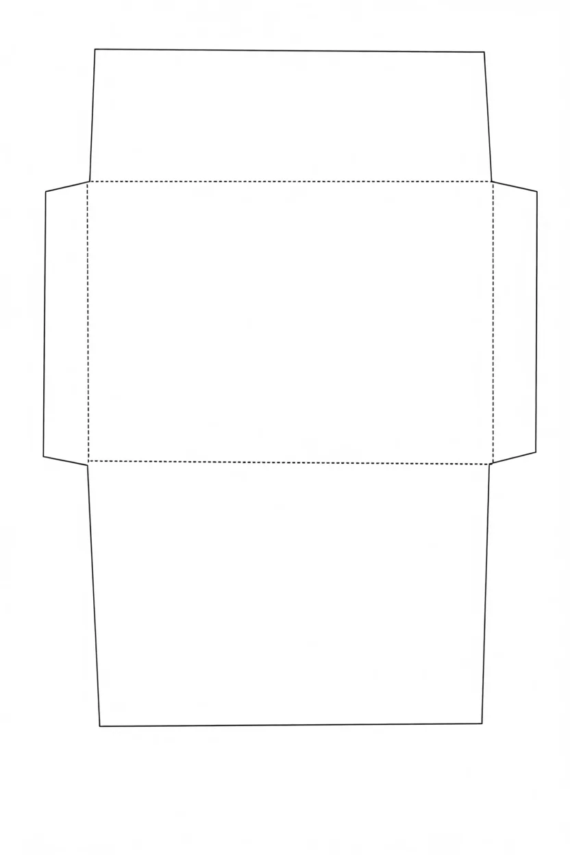 Envelope Para Imprimir com Moldes para Recortar em PDF
