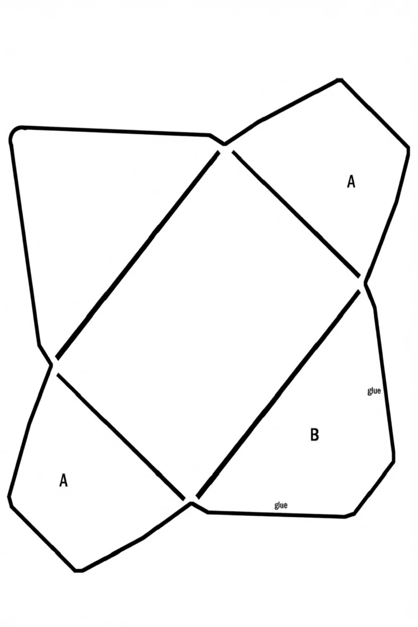 Modelo de Envelope Pequeno para Imprimir e Recortar