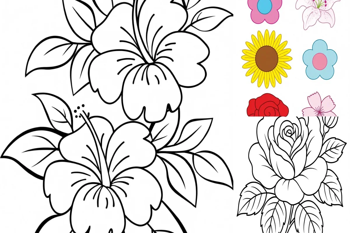 Flores Para Imprimir (Moldes, Recortar, EVA e mais)