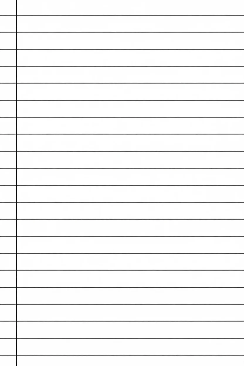 Folhas de Caderno Para Imprimir com Linhas em Branco
