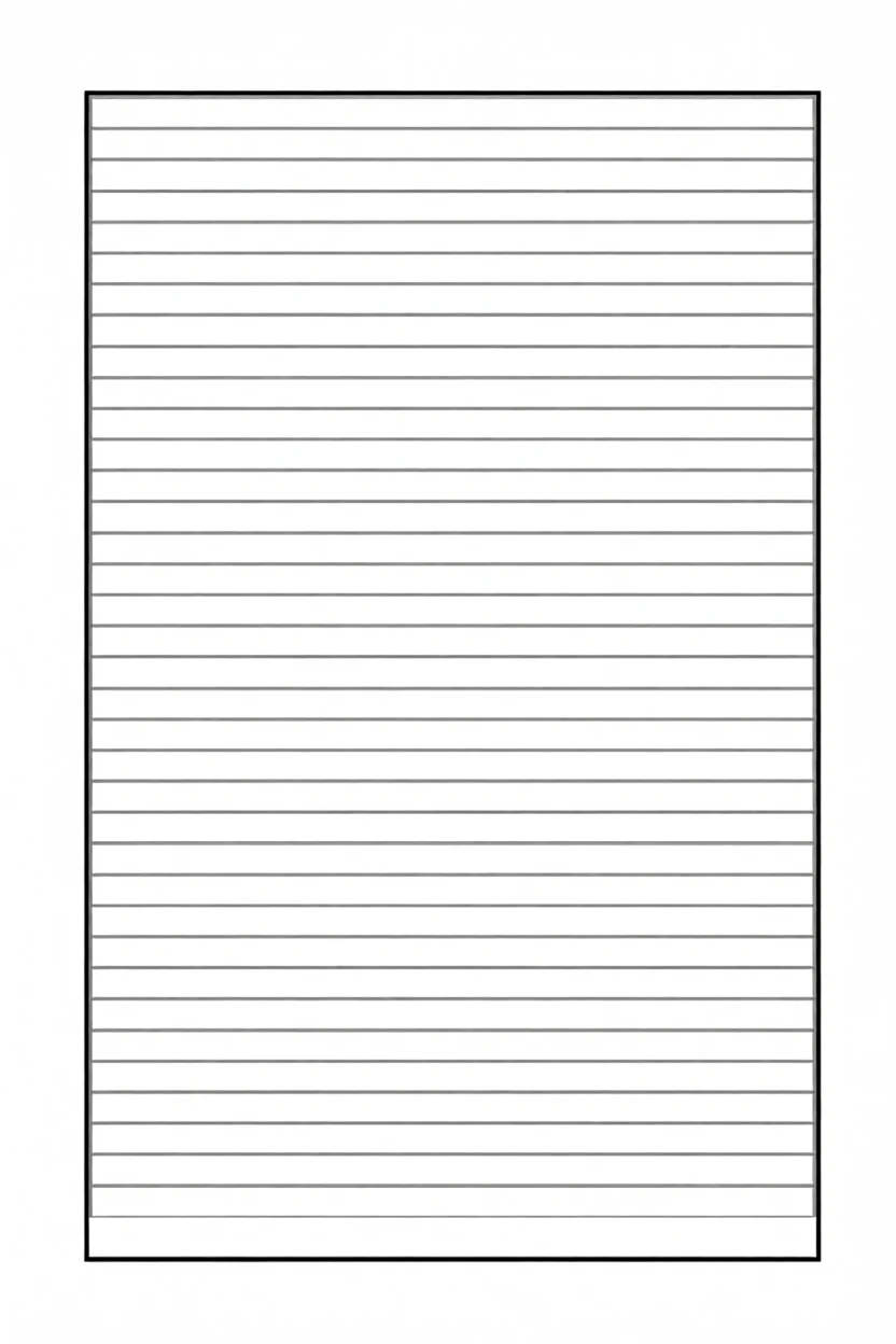 Folhas de Caderno Para Imprimir com Linhas Pautadas