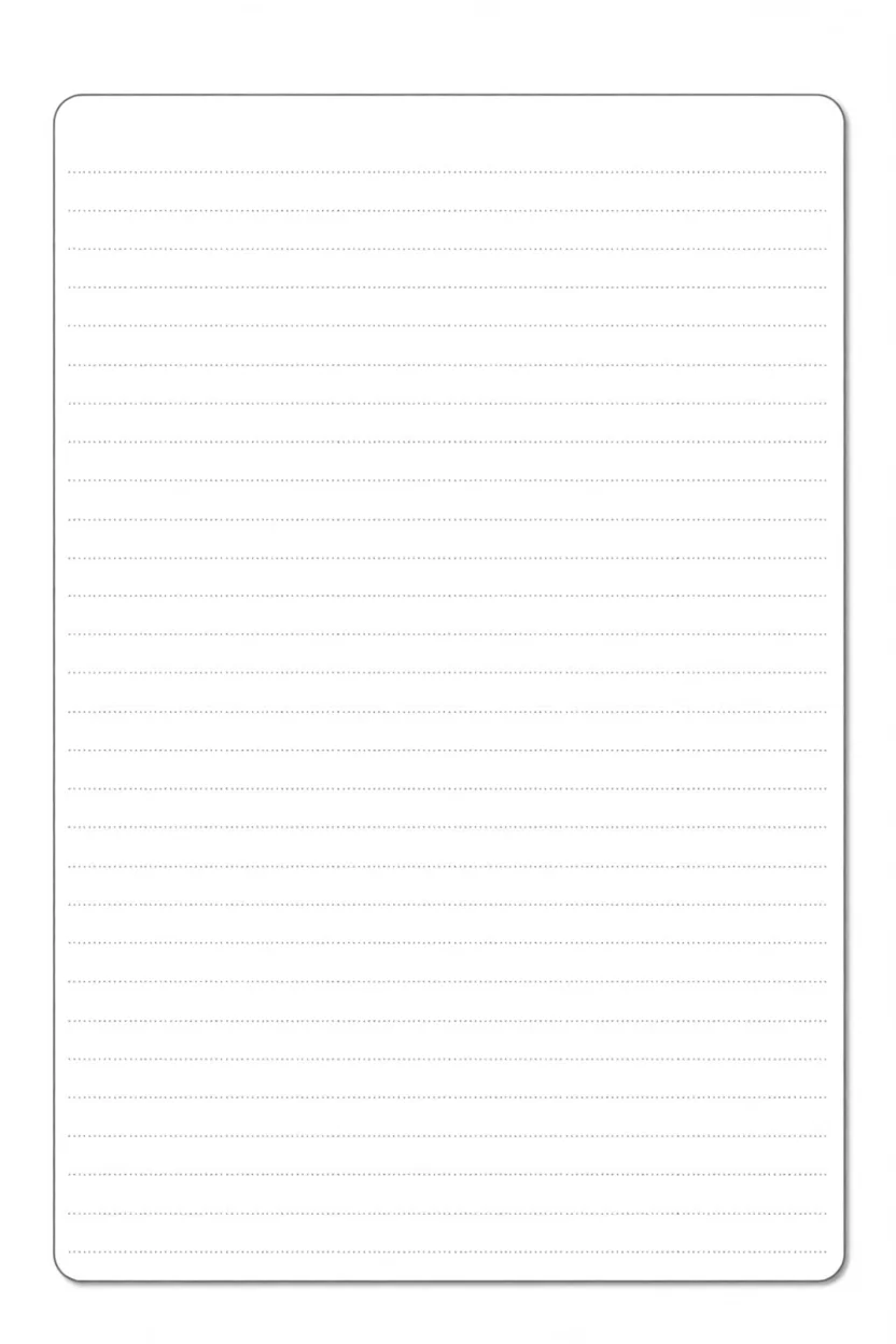 Folhas de Caderno Para Imprimir com Linhas em Branco