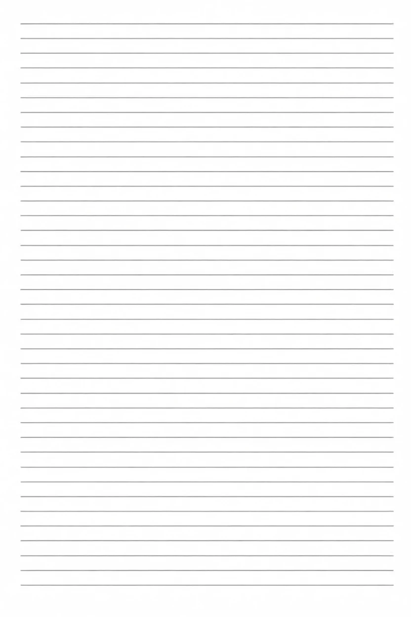 Folhas de Caderno Para Imprimir com Linhas Pautadas
