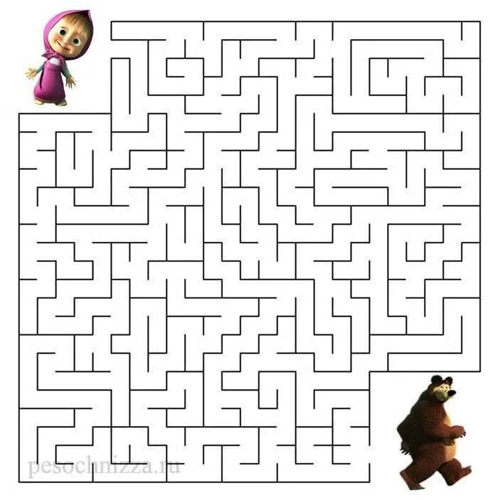 Labirinto Divertido com Personagens Para Imprimir