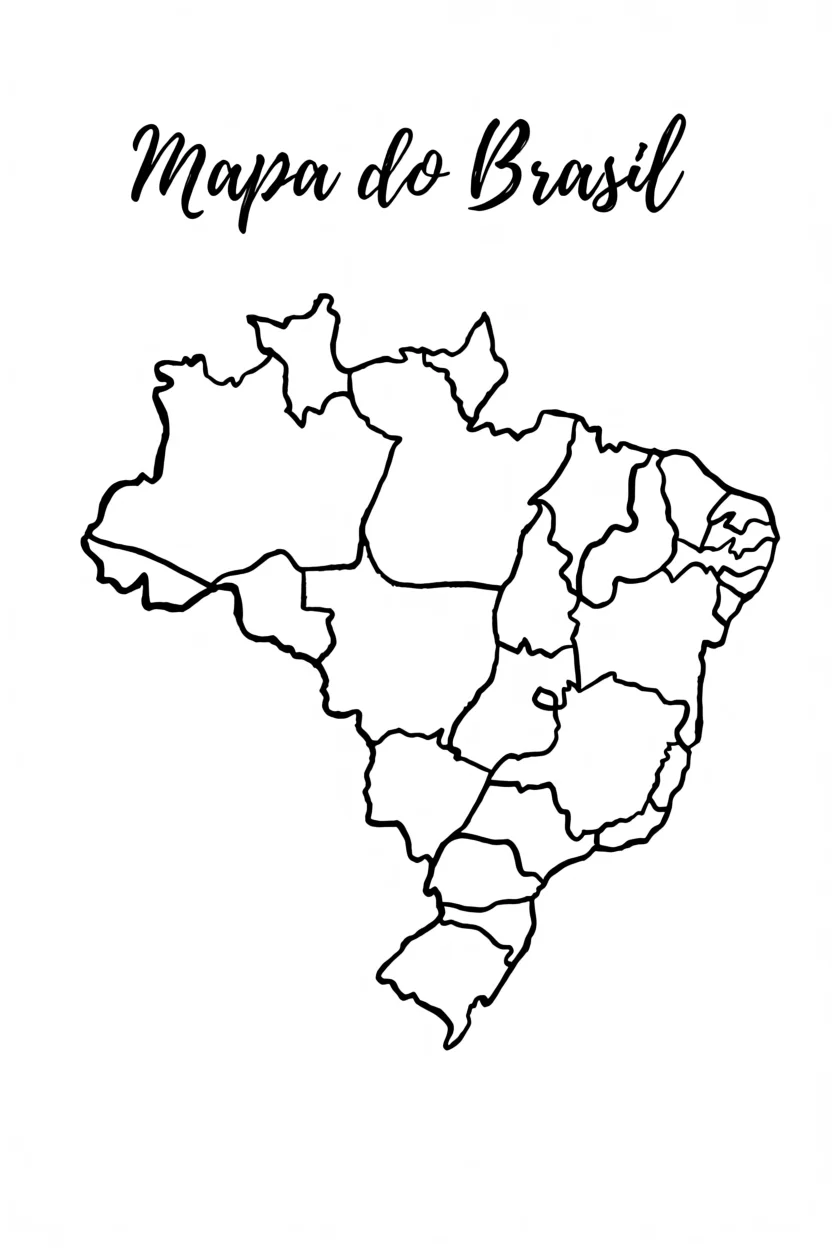 Mapa do Brasil Para Imprimir
