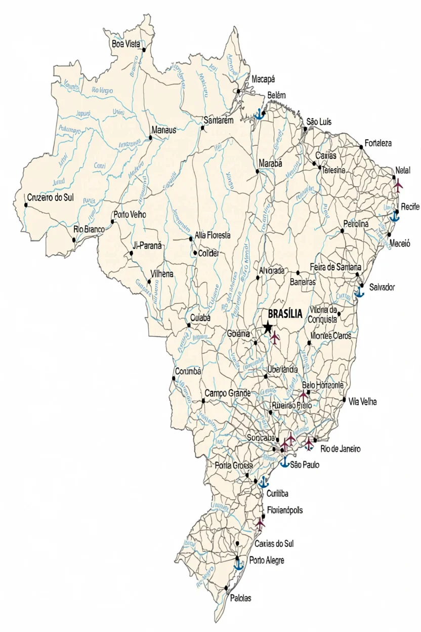 Mapa do Brasil Para Imprimir