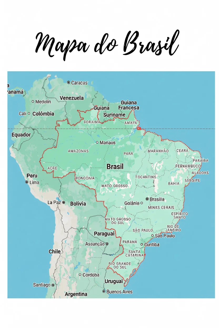 Mapa do Brasil Para Imprimir