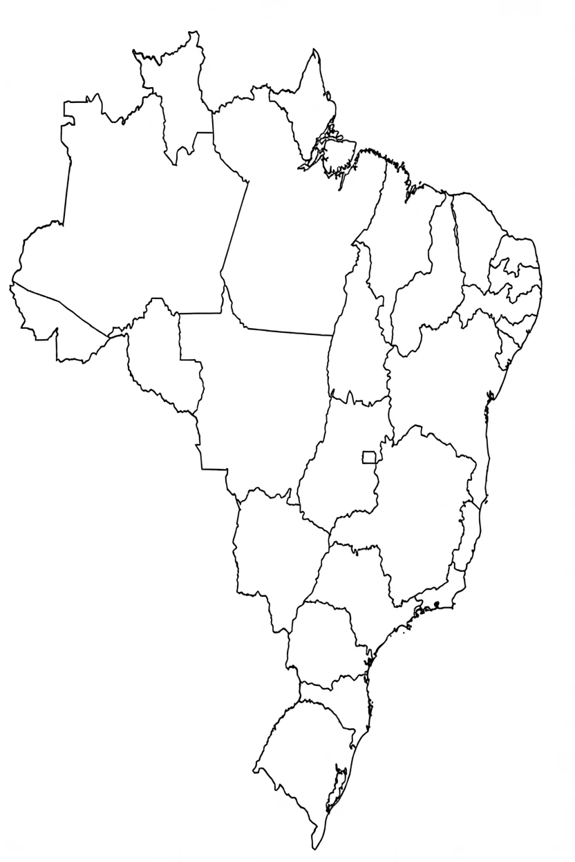Mapa do Brasil Para Imprimir