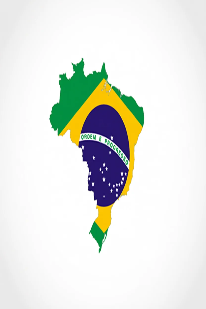 Mapa do Brasil Para Imprimir com Cores Vibrantes
