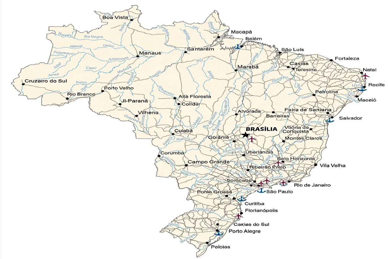 Mapa do Brasil Para Imprimir