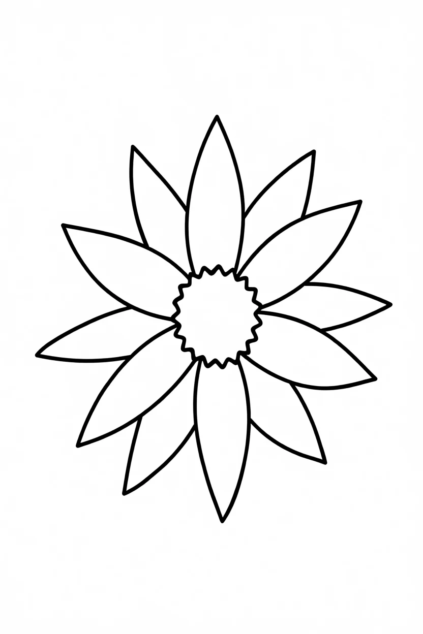 Molde de Flores Para Imprimir e Colorir
