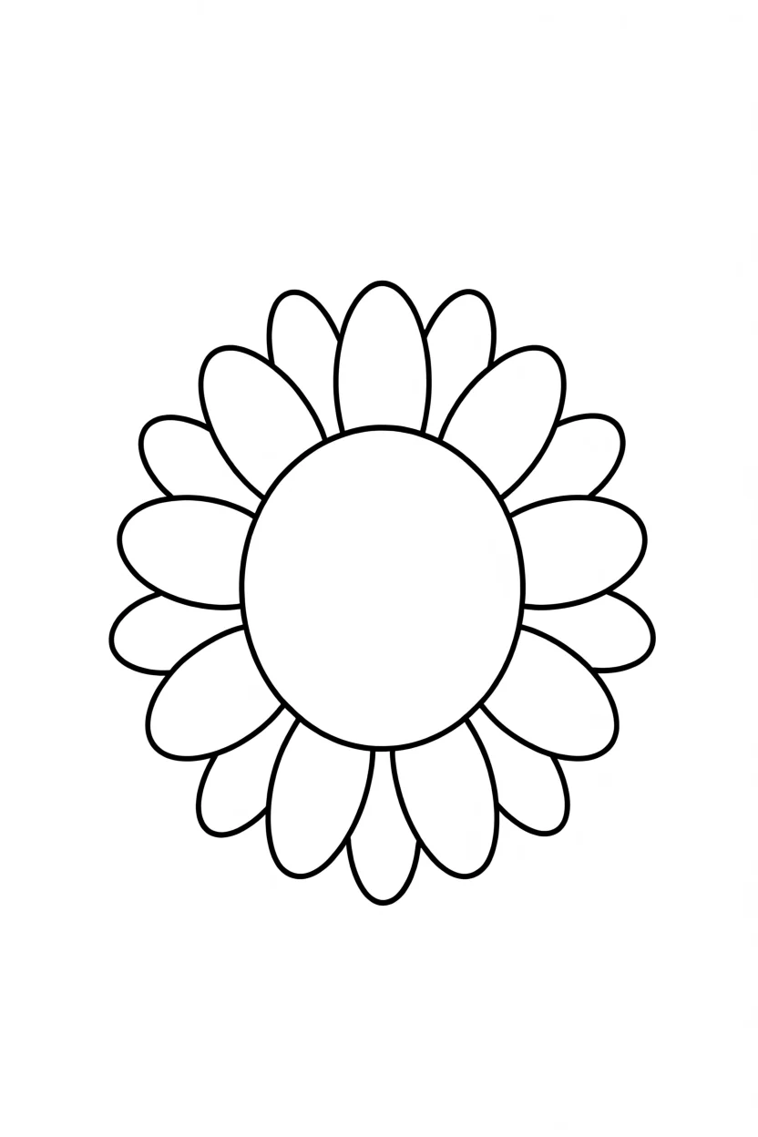 Molde de Flores Para Imprimir e Colorir
