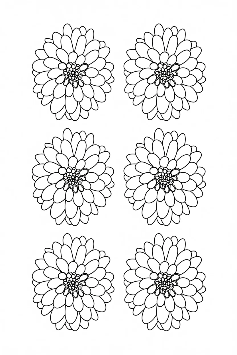 Molde de Flores Para Imprimir e Colorir