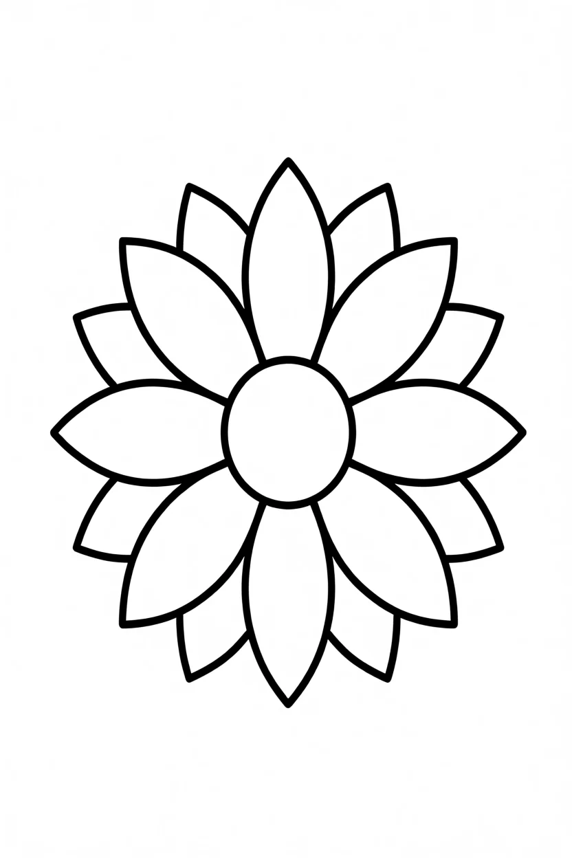 Molde de Flor Para Imprimir e Recortar