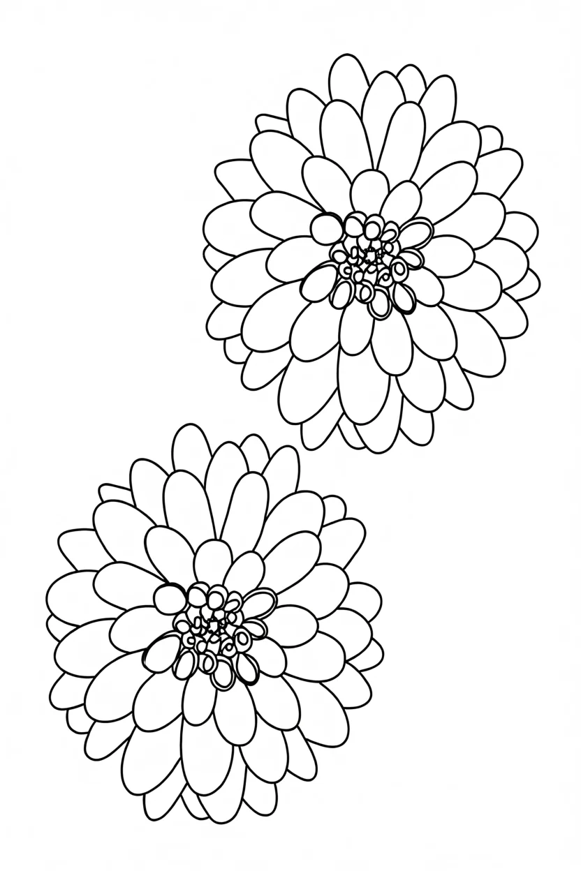 Molde de Flores Para Imprimir e Colorir