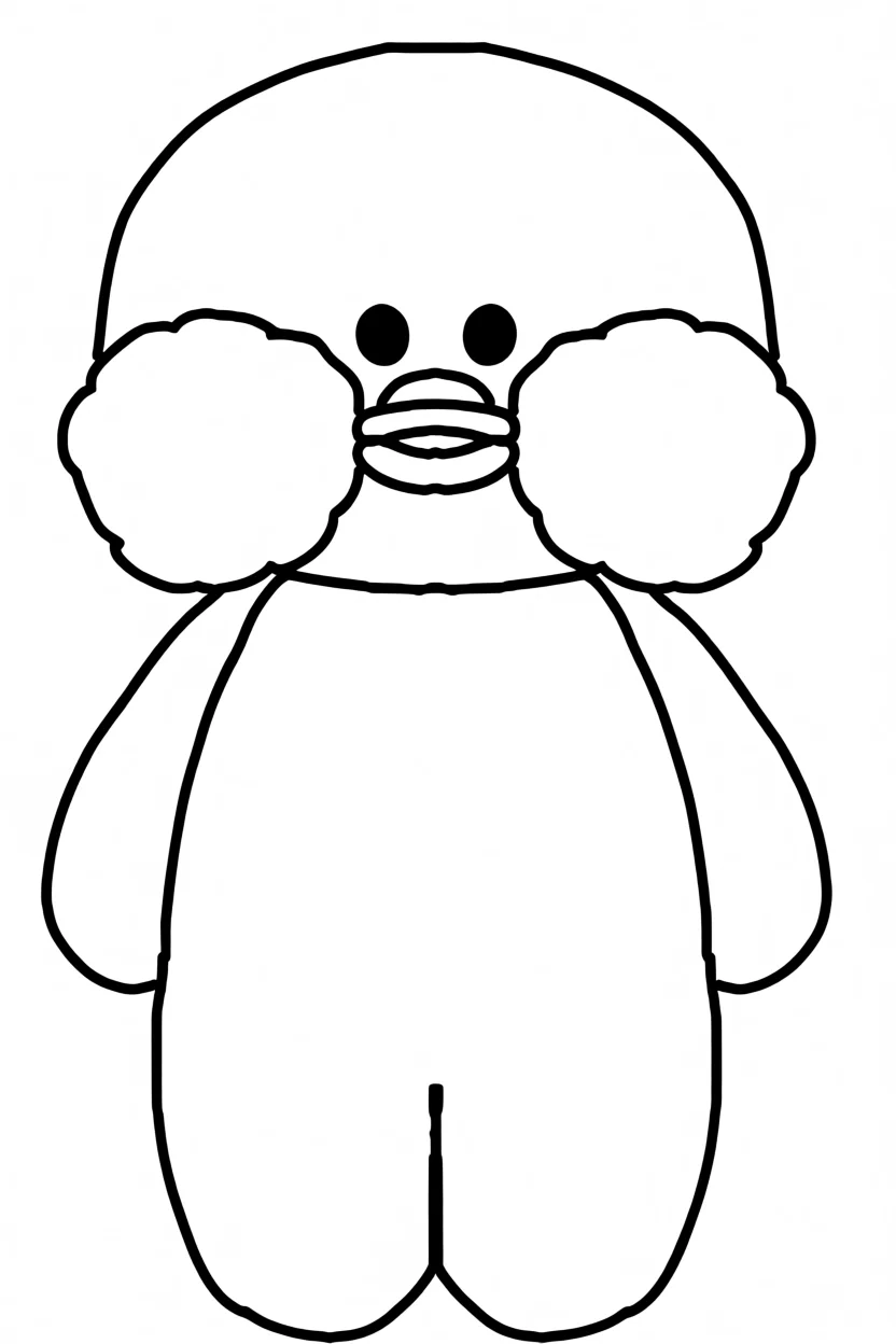 Pato de Papel para Imprimir com Roupas e Acessu00f3rios