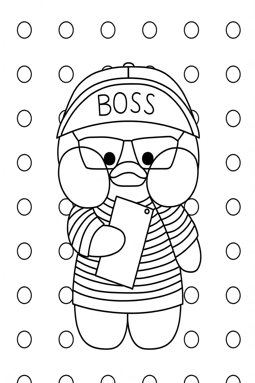 Pato de Papel para Imprimir com Roupas e Acessu00f3rios