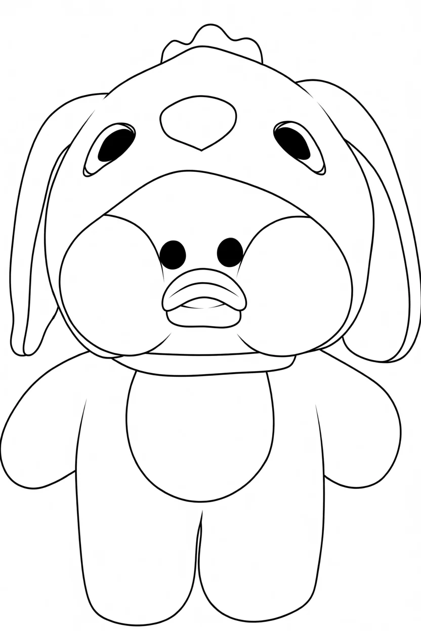 Pato de Papel para Imprimir com Roupas e Acessu00f3rios