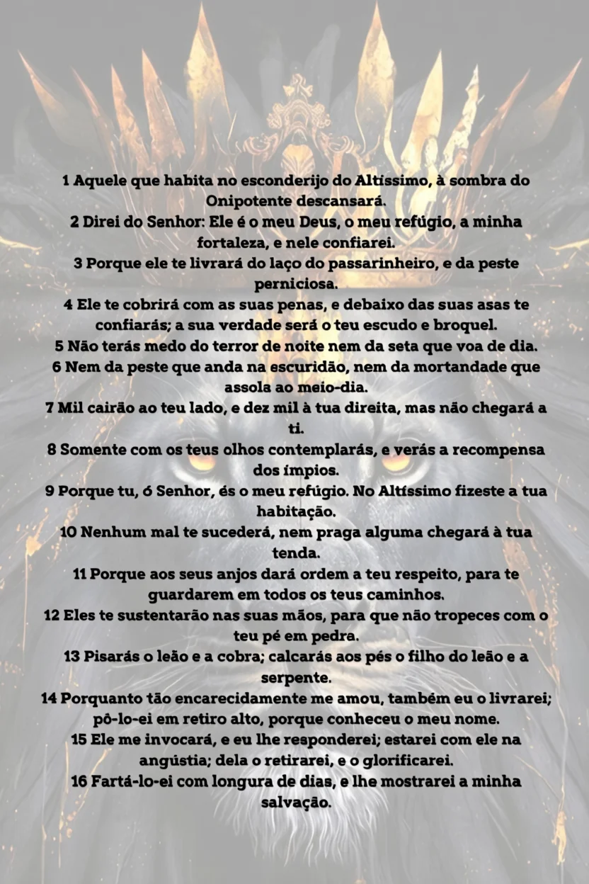 Salmo 91 Para Imprimir Completo