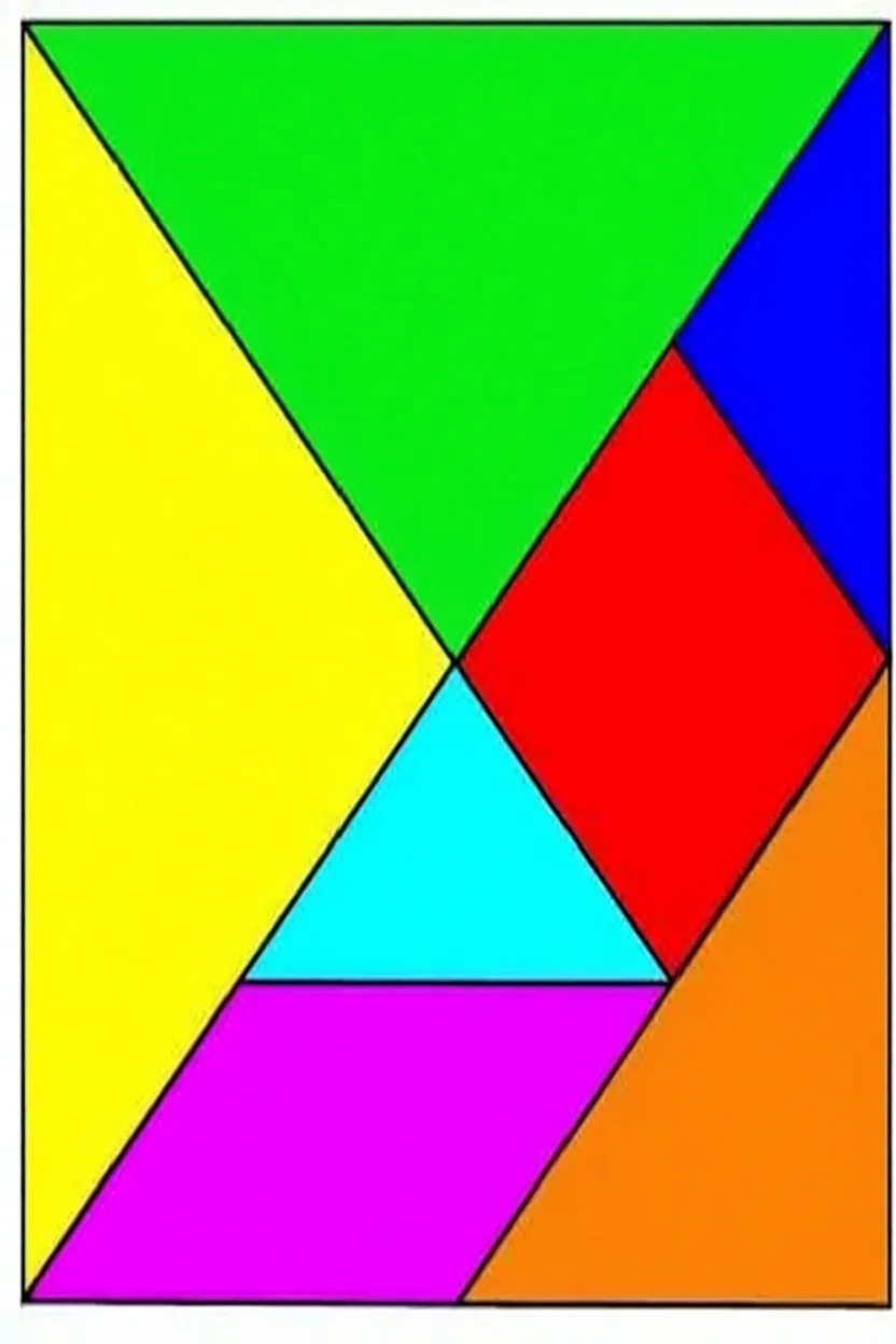 Tangram Para Imprimir com Formas Coloridas e Geomu00e9tricas