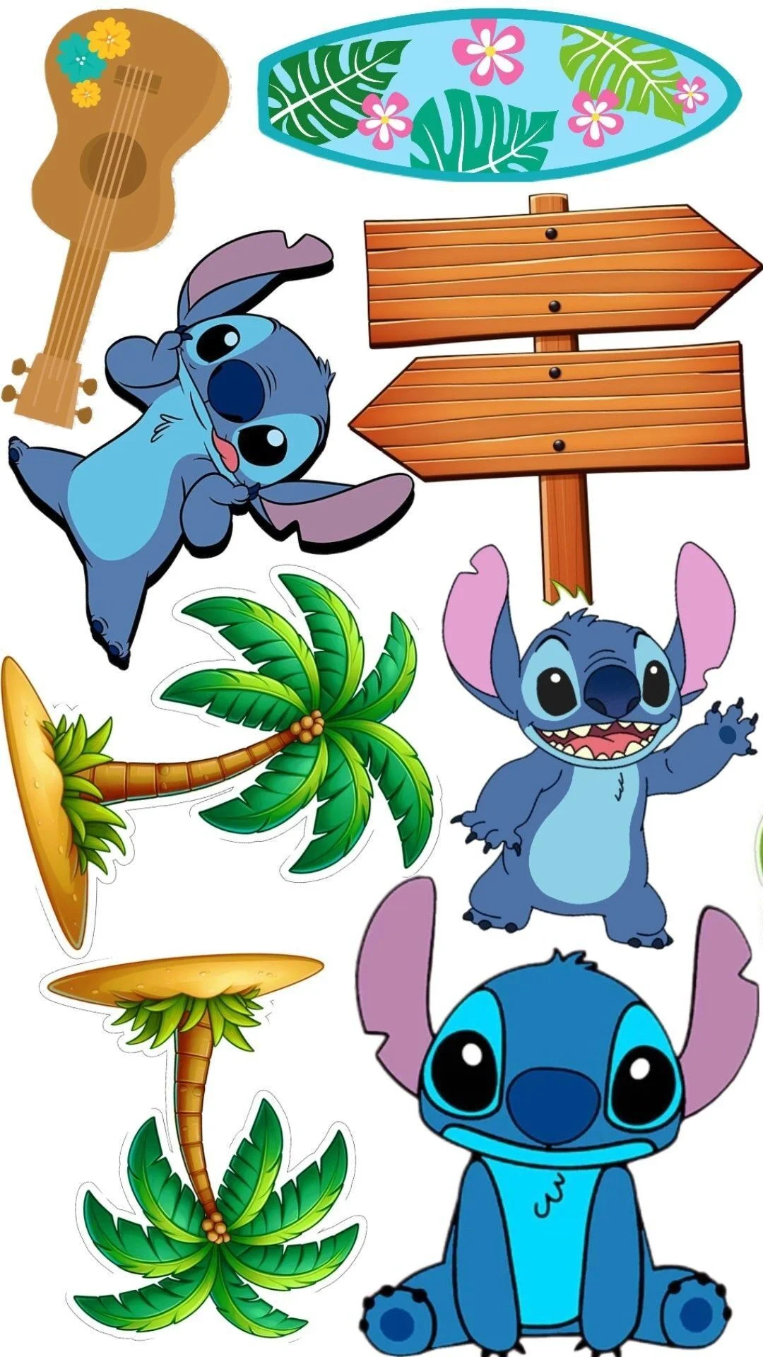 Topo de Bolo do Stitch Para Imprimir e Recortar