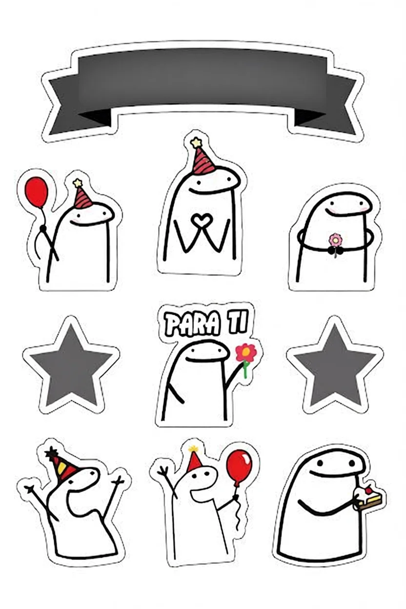 Topo de Bolo Para Imprimir com Personagens Divertidos