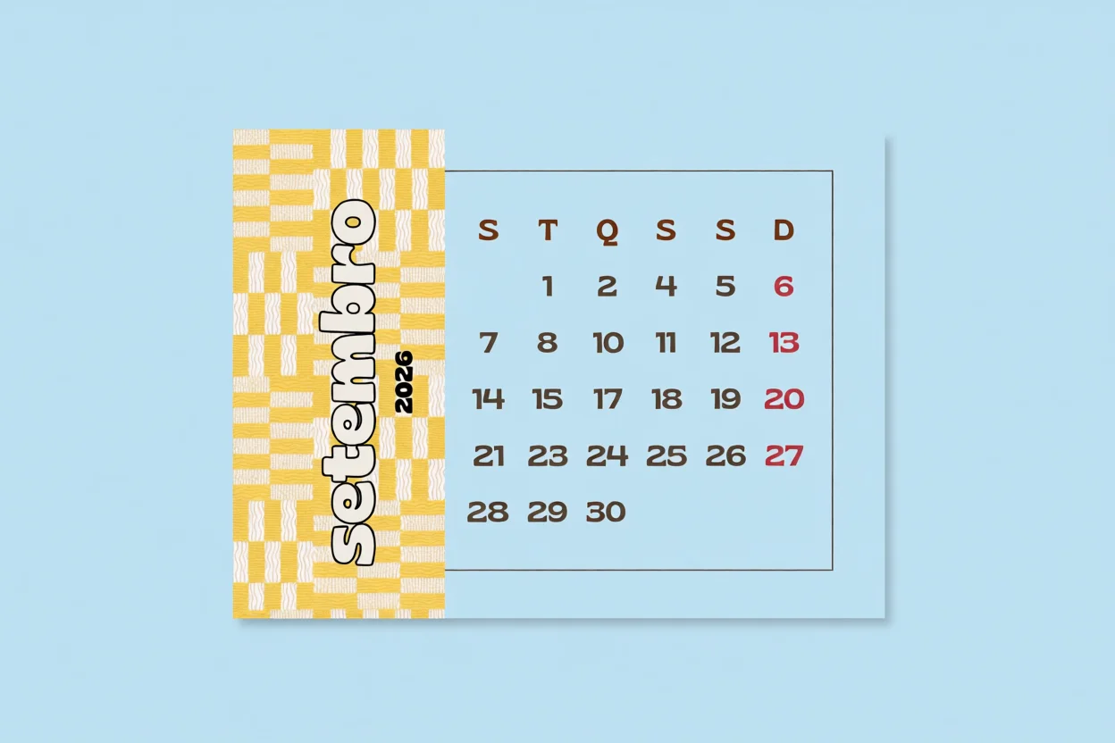 Calendu00e1rio de Setembro 2026 para Imprimir
