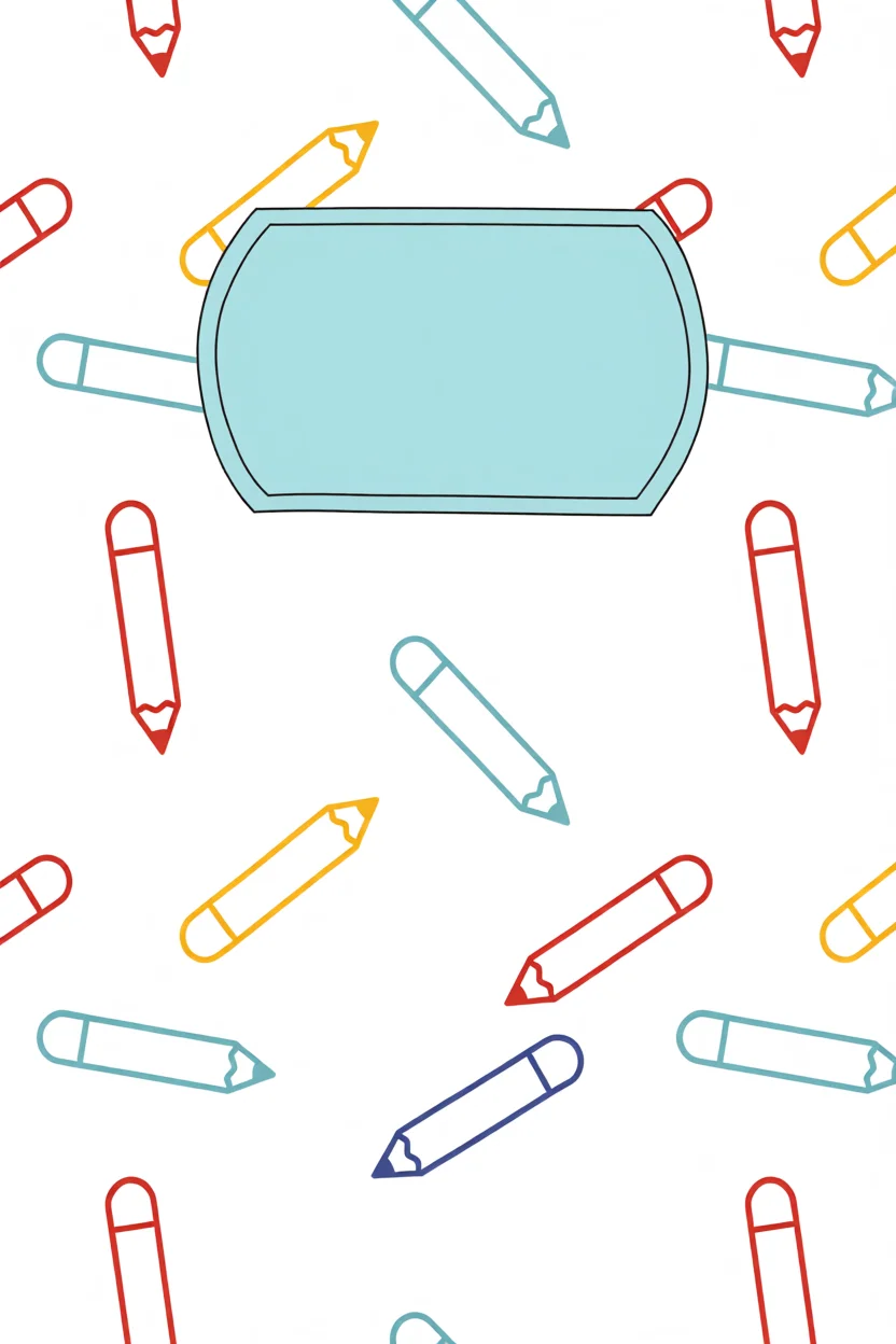 Capa de Caderno com Lu00e1pis Coloridos para Imprimir