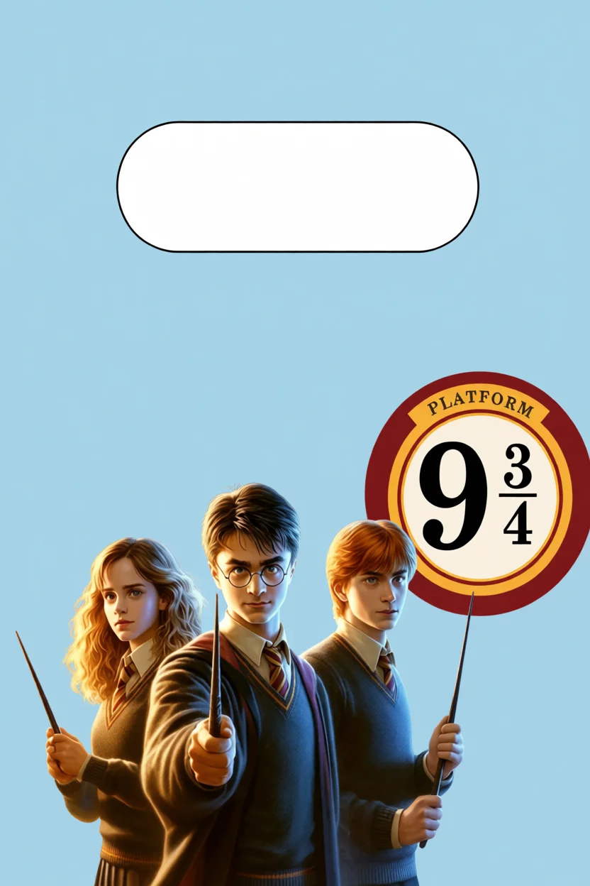 Capa de Caderno com Tema de Magia para Imprimir