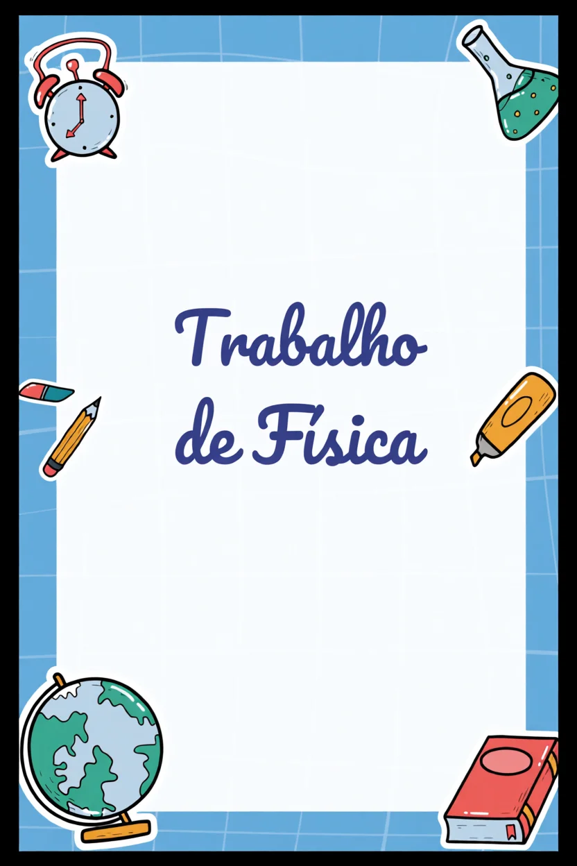 Capa de Trabalho de Fu00edsica Para Imprimir