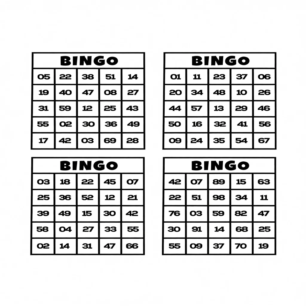 Cartela de Bingo Para Imprimir com Nu00fameros Diversos